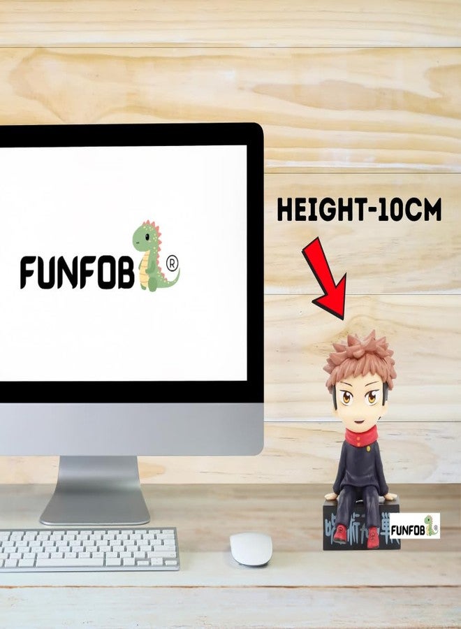 FUNFOB Jujutsu Kaisen Yuji Itadori Action Figure Height -10cm Collectible PVC Multicolour | Small Yuji On Box - Image 3